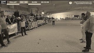 Partie de pétanque passionnante PUCCINELLI vs MALLET Supranational dOrange 2019 [upl. by Ynatil]