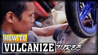 Vulcanizing tubeless tire [upl. by Freytag801]