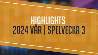 Svenska Raketligan 2024 Vår  Streamhighlights Spelvecka 3 [upl. by Fabrianna]