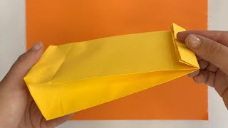 Como hacer bolsas de papel para regalo  origami FACIL Y RAPIDO [upl. by Bartel]