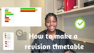 How to make a REVISION TIMETABLE for exams  simple ampeffective [upl. by Stretch]