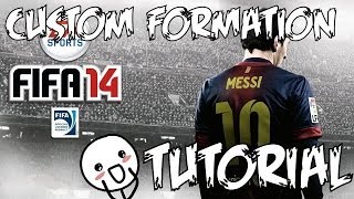 FIFA 14 How to Create Your Own Custom Formation Tutorial PS3PS4XBOX 360XBOX ONE [upl. by Miksen]