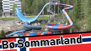 Bø Sommarland  all water slides  alle Rutschen  vannrutsjebaner  Amazing Water Park in Norway [upl. by Elia]