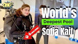 Sofia Kaif  Scuba Dive  The World’s Deepest Pool  Dubai  Vlog 10 [upl. by Lemraj]