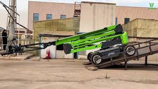 JOVOO 20m Electric Articulated Boom Lift Gradeability Test [upl. by Amzaj]