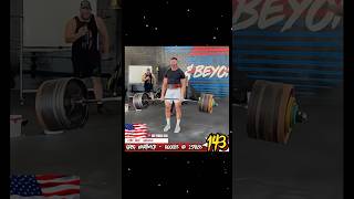 Greg Hartwick  143rd  MASSCASTAPPCOM gym 1RM powerlifting conventionaldeadlift deadlift fyp [upl. by Aisined]