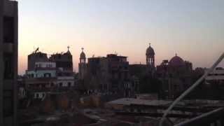 Azan al maghreb in Egypt with church bell [upl. by Annyahs270]