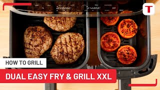 How to Grill  Tefal Dual Easy Fry Air Fryer amp Grill [upl. by Ayrotal98]