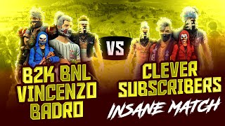 B2k  Vincenzo Bnl vs Clever Subscribers 😳  Can subscribers Defeat Legends [upl. by Dragelin]