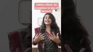 Veblen effect An exception to the law of demand economics exampreparation competitiveexams [upl. by Ahsilek82]