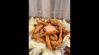 CHICKEN STRIPS HOW TO MAKE CHICKEN STRIPS 😍😍😍 [upl. by Nnyllaf]