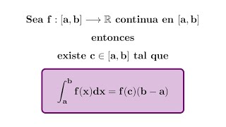 El Teorema del Valor Medio para la Integral Curso de Cálculo Integral [upl. by Zinn]