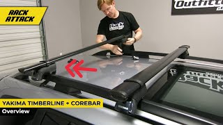 Yakima TimberLine  CoreBar Base Roof Rack Overview And Installation [upl. by Kresic]