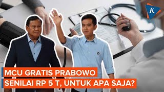 Rincian Anggaran Rp 5 T dari PrabowoGibran untuk quotMedical Check Upquot Gratis 2025 [upl. by Oelc]