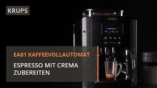 Wie man einen Espresso mit einem EspressoKaffeeVollautomat zubereitet  Krups [upl. by Kimmel]