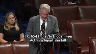 Pallone Floor Remarks in Support of the No Hidden FEES Act [upl. by Nonah]