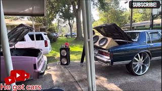 TAKING 2 15 INCH SPEAKERS OUT MY BOX CHEVY AND PUTTING THEM IN THE OTHER BOX [upl. by Hessney491]