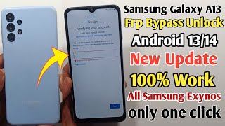 Samsung A13 FRP Bypass Android 1314  New Method 2024  TalkBack Not Working  ADB Enable Fail [upl. by Eenerb]