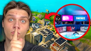 Jag byggde ett HEMLIGT GAMING RUM I FORTNITE [upl. by Faires]