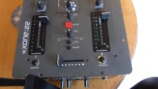 Damaged AampH xone 22 mixer with broken filter button [upl. by Rimas]