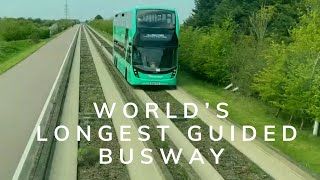 Guided Busway in Cambridge England A comfortable Journey [upl. by Hines816]