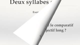 Comparatif de supériorité des adjectifs longs en anglais [upl. by Yzus]