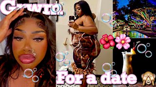 GRWM FOR A DATE DOING MY HAIR MAKEUP AND OUTFIT  RANT WITH ME MINI STORYTIME [upl. by Tearle]