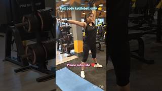 Kettlebell workout 💪fitness shorts shortvideo shortsfeed trending gym song hushn music [upl. by Tnarb]