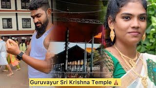 Guruvayur Sri Krishna Temple Vlog  Jaison Monika ❣️ [upl. by Nuawaj]