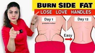 5 Minutes 🔥Burn Stubborn Side Fat Love Handles  Easily Tone Your Back in 2 Weeks [upl. by Eahc466]