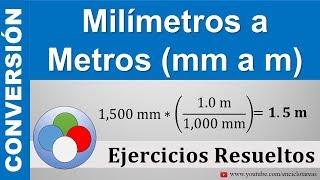 6 Cómo convertir milímetros a metros muy fácil [upl. by Dinerman]