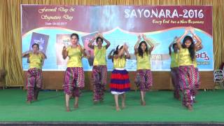 SAYONARA 2016  Ayo Re Maro Dholna  Apoorva College Karimnagar [upl. by Barvick]