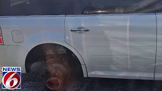 Student’s tires stolen at Merritt Island High School [upl. by Dranyer576]