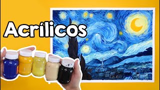 ¿Cómo pintar con ACRÍLICOS Tips y recomendaciones ✄ Quédate en casa y crea arte Conmigo [upl. by Artemahs60]