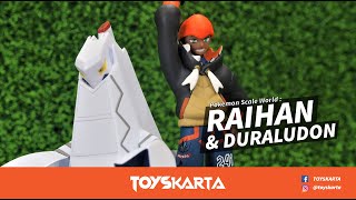 Pokemon Scale World Premium  Raihan  Kibana amp Duraludon Unboxing amp Review Action Figure [upl. by Llewol]