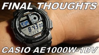 Casio AE1000W1BV Final Thoughts [upl. by Lennox]