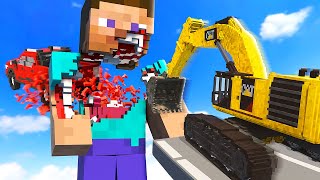 Crashing Cars Into Minecraft STEVE  Teardown Mods Gameplay [upl. by Ttezzil]