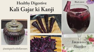 Digestive amp Immunity Booster  Healthy Probiotic Drink  Kali Gajar ki Kanji Recipe  Black Carrot [upl. by Mori]