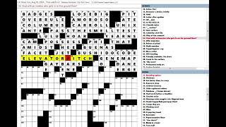 Los Angeles Times LAT Crossword Puzzle 08182024 [upl. by Conney451]