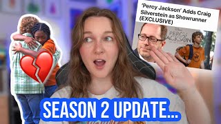 Percy Jackson Season 2 UPDATE  ARE WE IN TROUBLE [upl. by Vanya979]