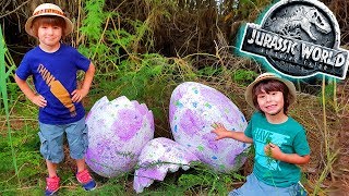 DANI y EVAN y el MISTERIO del NIDO DE DINOSAURIO en la ZONA TREX 🎁 [upl. by Lanrev]