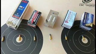 Teste com munições 22 LR  CBC Fiocchi Subsonic CCI Mini Mag CCI Blazer e Sellier e Bellot [upl. by Eanom]