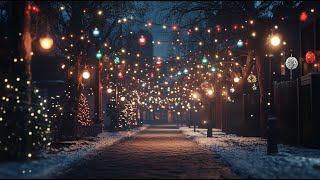 Smart TV Arts  Christmas Screensaver Street Light Collection [upl. by Anauqal]