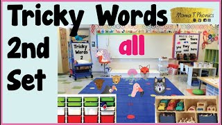 Tricky Words Set 2  Jolly Phonics yellow level  High Frequency Words [upl. by Nonaihr]