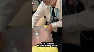 Live ECV Technique  Turning a Breech Baby [upl. by Hamlen]