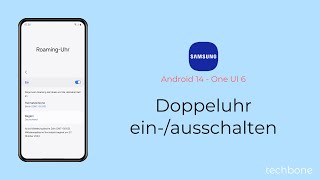 Doppeluhr einschalten oder ausschalten  Samsung Android 14  One UI 6 [upl. by O'Grady]