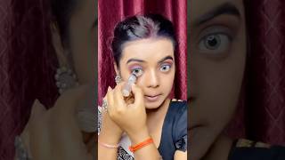 Easy Dandiya Night Smokey Eye Makeup Tutorial  Perfect for Navratri💄😍 shorts dandiya smokeyeye [upl. by Maxi]