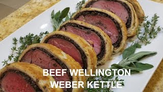 Smoked Beef Wellington Filet Mignon Weber Kettle HowTo BBQ Champion Harry Soo SlapYoDaddyBBQcom [upl. by Tacye654]