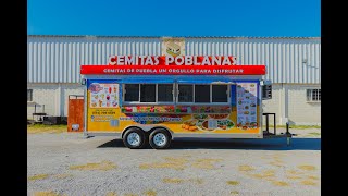 foodtrailer  remolques RDN 8x20pies wrap Cemitas poblanos indiana [upl. by Larner]