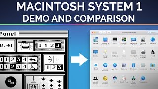 Macintosh System 1 1984  Demo and Comparison [upl. by Lardner267]